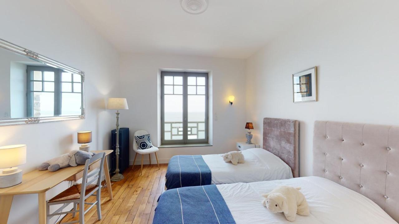 Les Roches Grises, Luxueuse Villa Face Mer, 4Etoiles, Spa Et Jardin Panoramique, Societe La Clef Decamp Granville Exterior photo