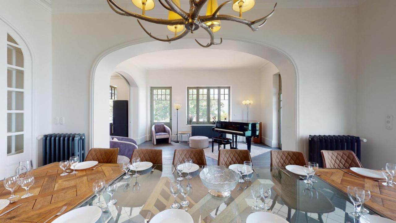Les Roches Grises, Luxueuse Villa Face Mer, 4Etoiles, Spa Et Jardin Panoramique, Societe La Clef Decamp Granville Exterior photo