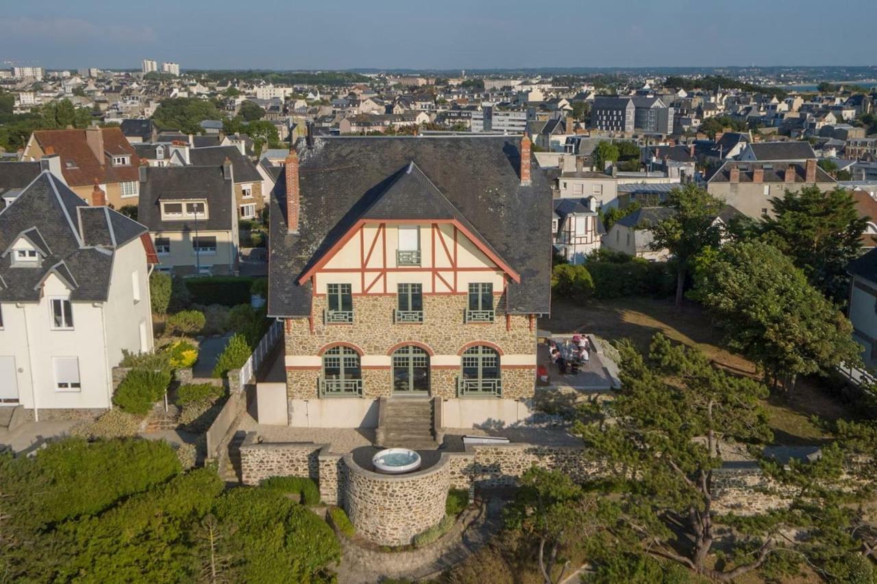 Les Roches Grises, Luxueuse Villa Face Mer, 4Etoiles, Spa Et Jardin Panoramique, Societe La Clef Decamp Granville Exterior photo